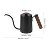 304 Stainless Steel Pour Over Coffee Kettle Wood Handle Narrow Spout Kettle  Home Kitchen