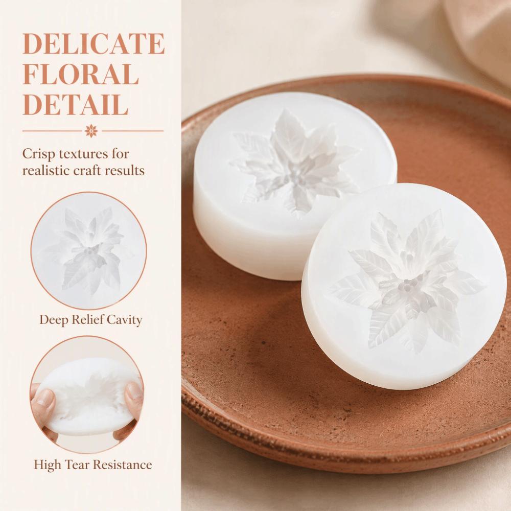 2pcs Flexible Silicone Silicone Candle Mold Chocolate Soap Mold Plaster Art Polymer Clay