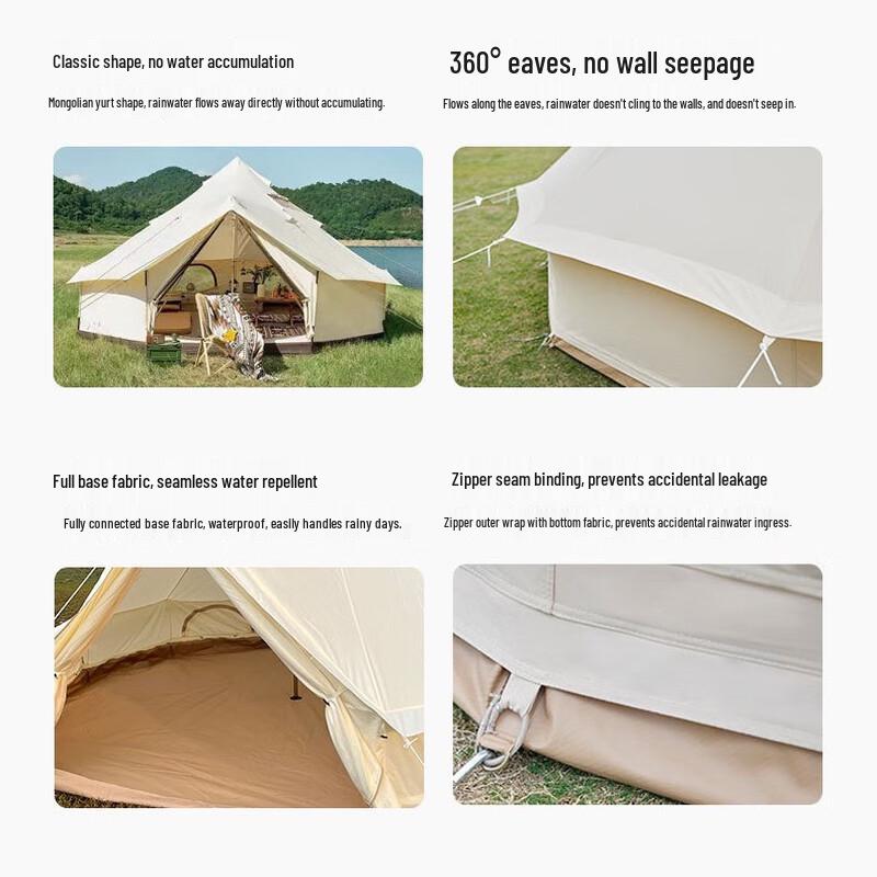OEING Outdoor Mongolian Yurt Canopy Camping Tent