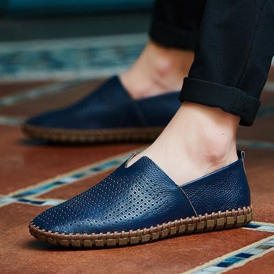 Size 50 Soft Leather Flat Shoes Breathable Men Casual Loafers Male Comfy Driving Shoes Zapatos Para Hombre Mocasines De Hombre
