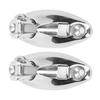 2PCS Top Deck Hinge Swivel Mount 316 Stainless Steel 90 Degrees  Boat Top Fitting Hardware for Yachts Speedboats