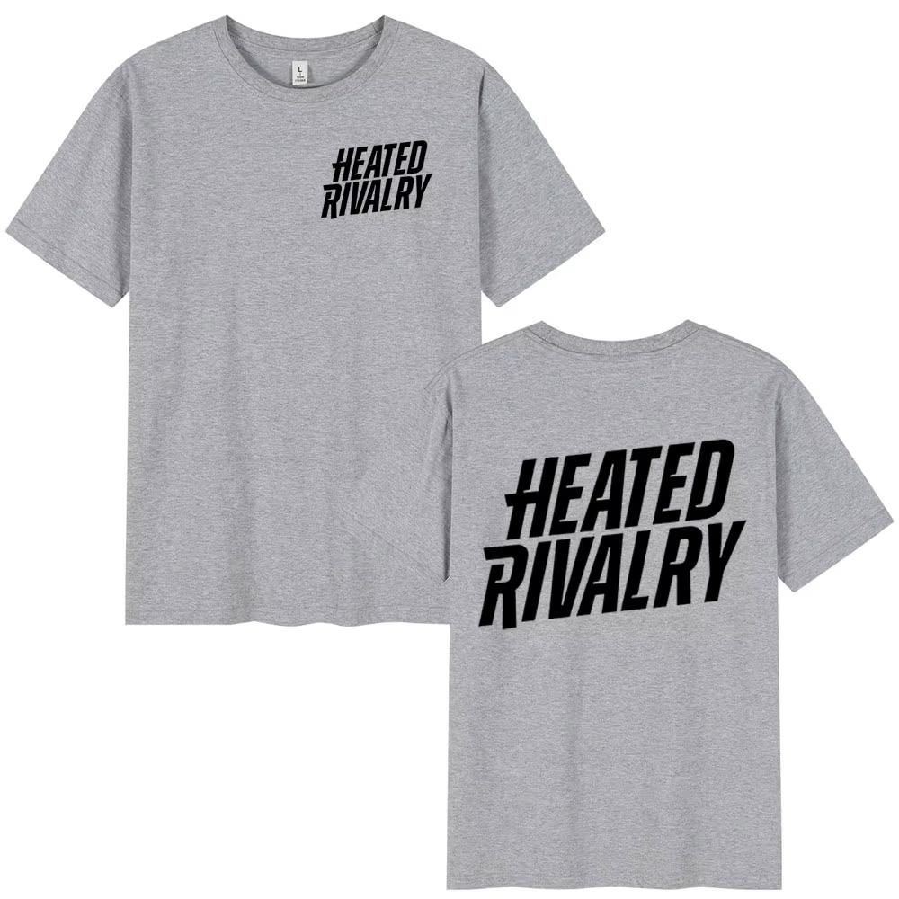 TV Series Heated Rivalry Logo Print Tshirts Unisex Women Fashion Vintage T Shirt Cotton Casual Short Sleeves Tshirt Streetwear