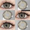 Eyeshare Colorful Contact Lens 2pcs Wusu Series Brown Lens Black Beauty Pupils Natural Look Yearly Contacts