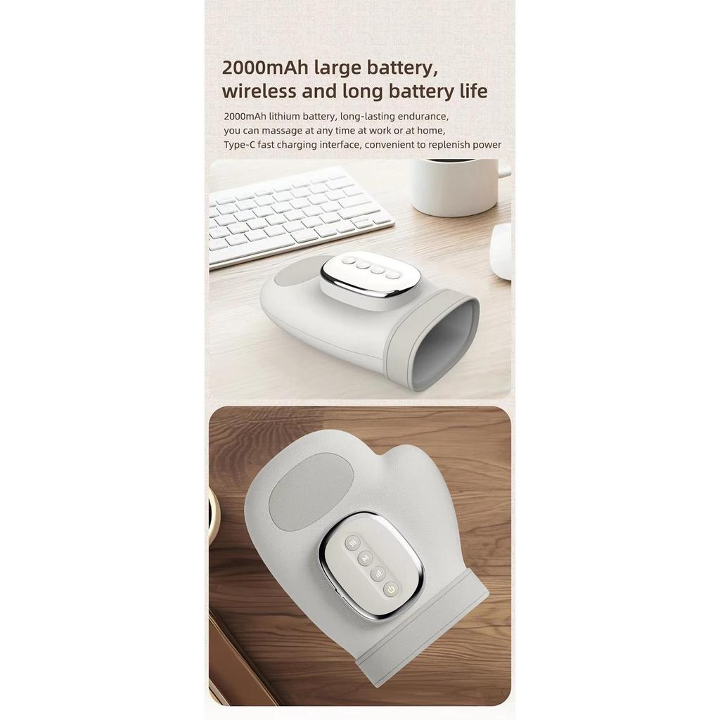 Portable Air Compression Hand Massager - 3-Mode Electric Palm and Wrist Relaxation Machine