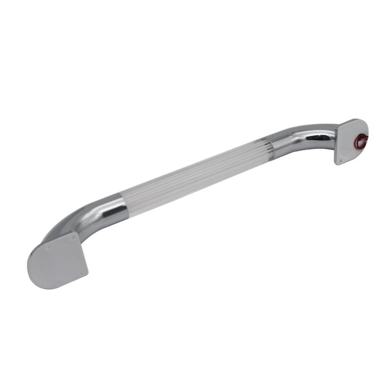 13/18 Inch Zinc Alloy Industrial Pipe Wall Handrail Luminous Door Pull Handle,Staircase Steps Handrail, Grab Bar for RVs