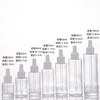 Frosted Glass Dropper Bottle 20-100ml, Straight Shoulder Essential Oil Serum Container for Skincare