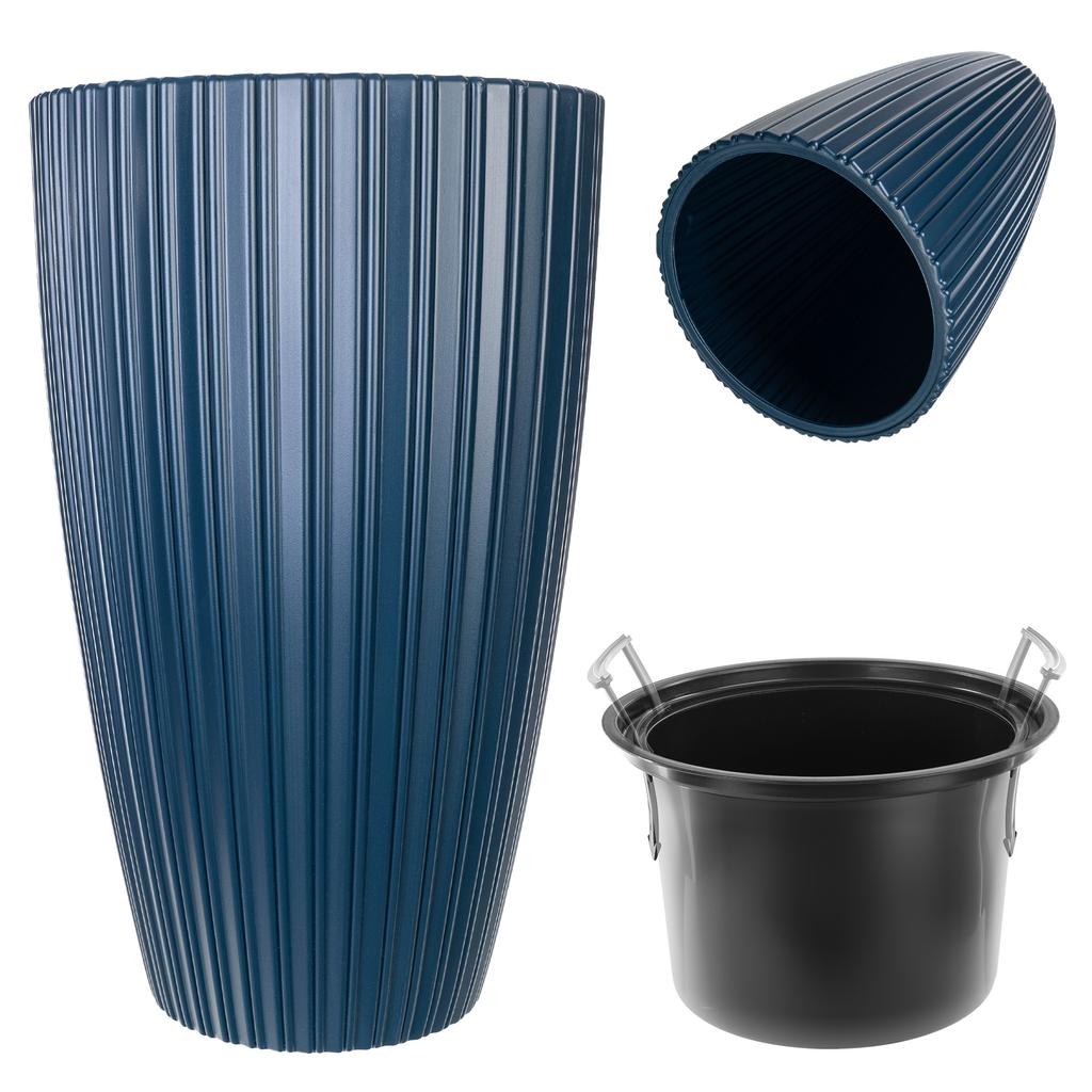 KADAX Flower Pot Planter 30cm Cover with Insert Flower Stand Plastic