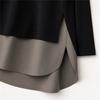 Design Style Splicing Autumn New Loose and Slim Mid-length Sweatshirt for Women with High-end Feel
