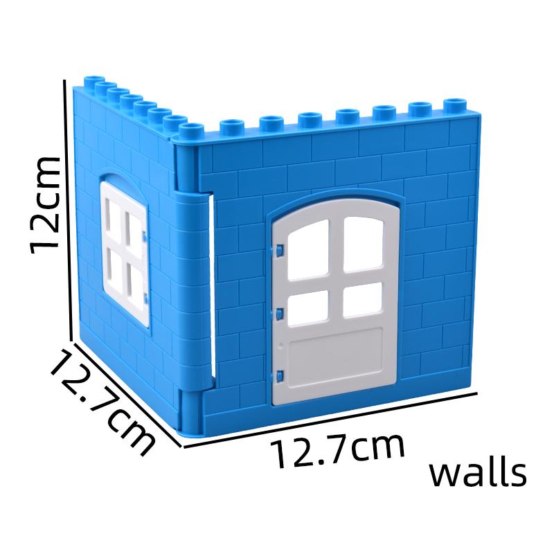 Große Bausteine Haus Zubehörteile Dach Fenster Wand Bauen Zusammenbauen Steine Lernspielzeug Für Kinder Geschenk