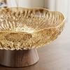 Elegant Fruit Bowl with Drainage Holes, Snack Tray And Storage Space for Snacks, Ideal As A Table
