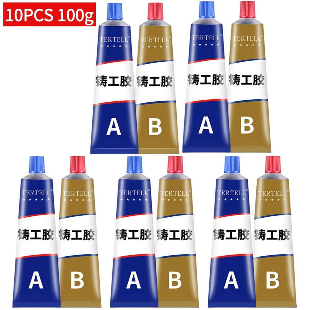 2-10Pcs Metal Repair Adhesive High Strength Bonding Sealant Weld Seam Adhesive Heat Resistance Strong Casting AB Glue Sealant