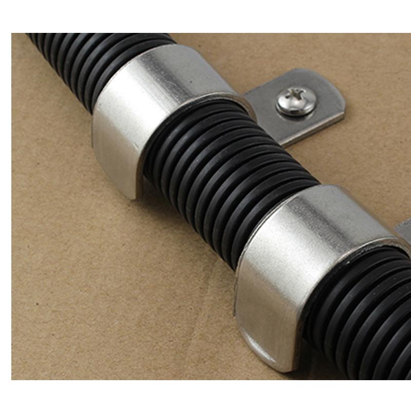 304 Stainless Steel P-type Single Side Pipe Clamp Half Single Hole Thickened Riding Card Throat Hoop Ohm Tube Card M3~M160