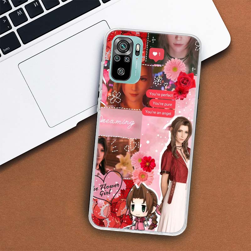 Final Fantasy Game Phone Case For Xiaomi Redmi Note 14 13 12 12S 11 Pro Plus 11S 10 10S 11T 11E Soft Transparent Shell Cover 13