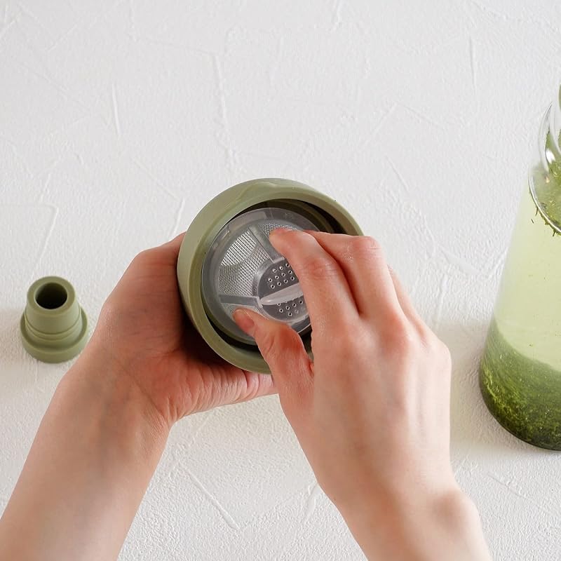 HARIO Filter-in Bottle, 750ml capacity, Smoky Green, Made in Japan, Gift, Present, FIB-75-SG