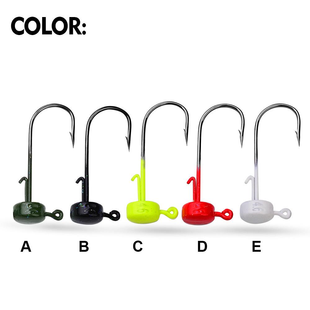 Ned Haken, Weicher Insektenhaken, Verstärkte Schärfe, Wildangeln auf Wolfsbarsch und Mandarinfisch, Anti Köder Angelhaken