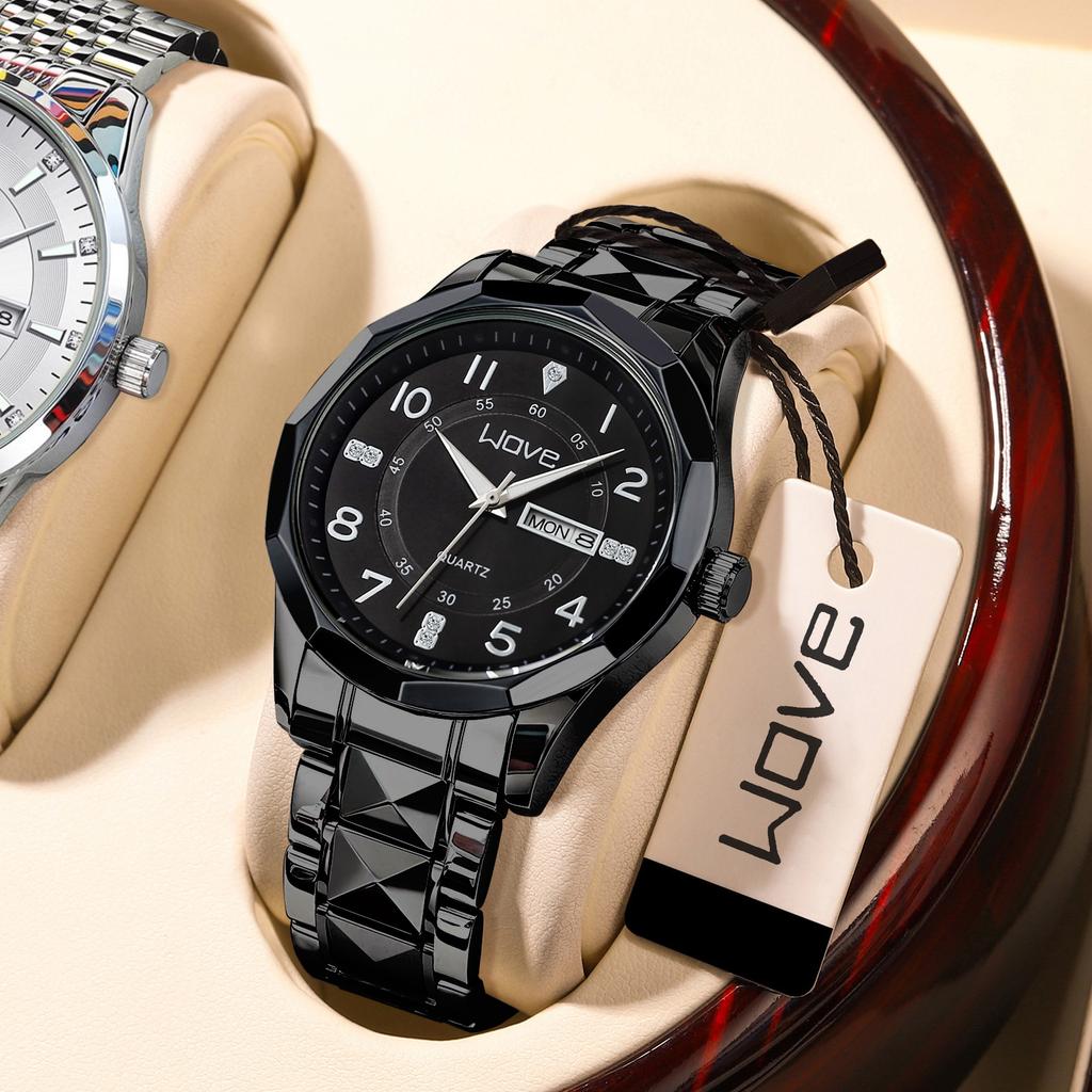 Langjue Men'S Watch Luminous Watch, Weekly Double Calendar Quartz Watch, Couple Watch