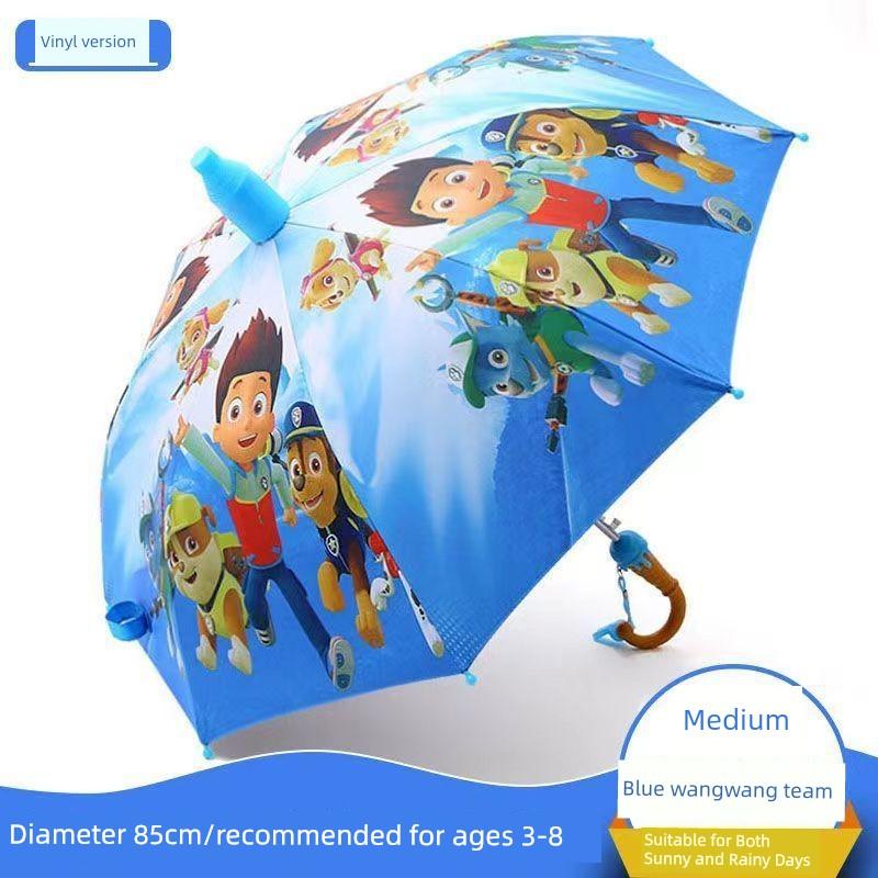 Umbrelă Automată Ultraman pentru Copii, Umbrelă pentru Copii de Grădiniță, Umbrelă cu Desene Animate pentru Elevi de Școală Primară, Utilizare Dublă pentru Soare și Ploaie