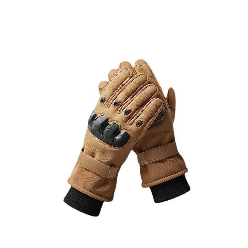 Tactical Gloves Fleece Thickened Men's and Women's Soft Shell O Kee Sports Motorcycle Riding Winter Cycling Winter Warm Gloves