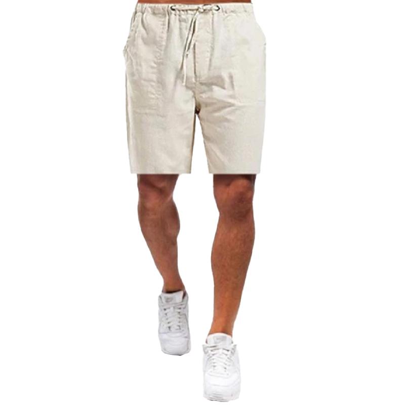 1Pc Streetwear Breathable Cotton Summer Mens Clothes Soft Men's Shorts Pants Fitness Solid Color