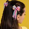Curly Tassel Bow Hair Clip Colorful Hair Accessories New Girls Headdress  Children Kids
