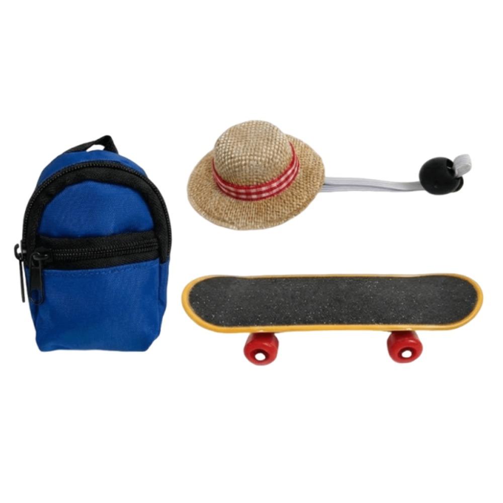 Funny Pet Skateboard Toys Set Creative Parrot Skateboard Lizard Mini Scooter  Photograph Prop