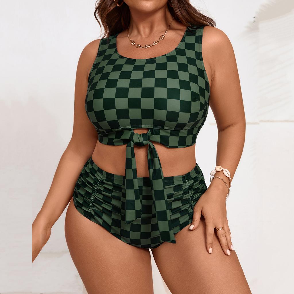 Women's Two-Piece Bikini Set Plus Size Split Swimsuit