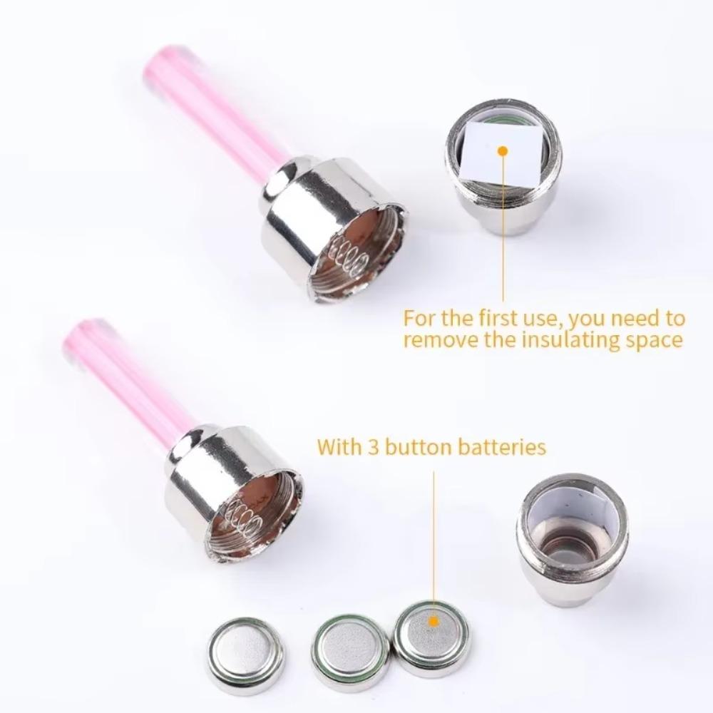 2Pcs Bicycle Lights Motion Sensor LED Lights with Batteries for Road MTB Mountain Bike Tyre Tire Valve Cap Bicycle Accessories