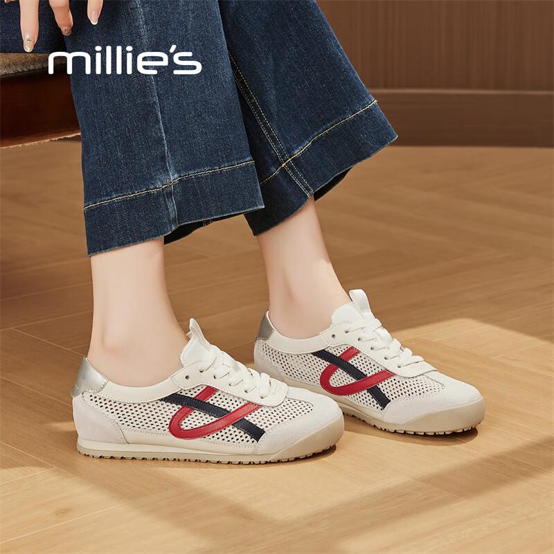 Millies Women s Breathable Mesh Platform Casual Sneakers 38