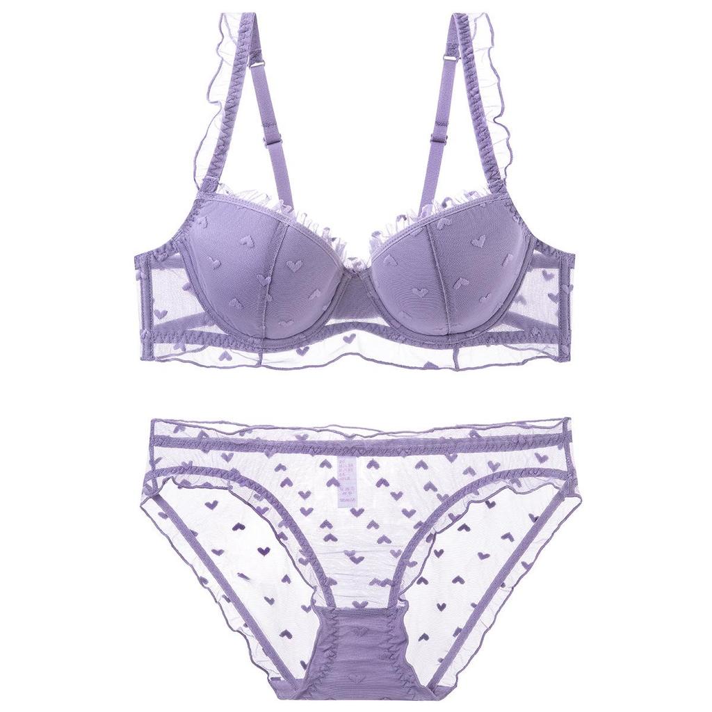 French Lace Underwire Lingerie Set for Enhanced Fit and Support