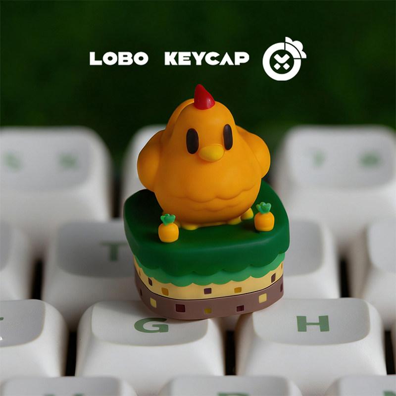 LOBO Stardew Valley Kip Keycap Enkele Hars Esc Vervangende Keycap Kawaii Figuur Schattige Toetsenbord Decoratie Accessoire Cadeau Voor Gamers