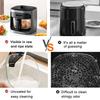 6L Large Capacity Air Fryer LED Digital Touch Screen Electric Fryer Multi-function Visible Window Kitchen Cooking Appliance
