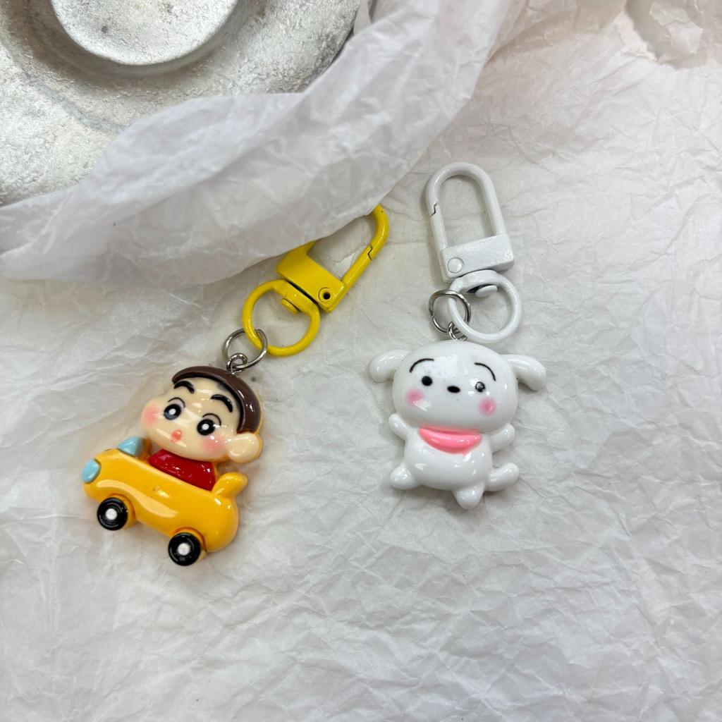 Crayon New Shin-Chan Key Chain Bag Pendant Decorative Jewelry Keychain Cute Mini Model Key Chain Accessories Toy Gift