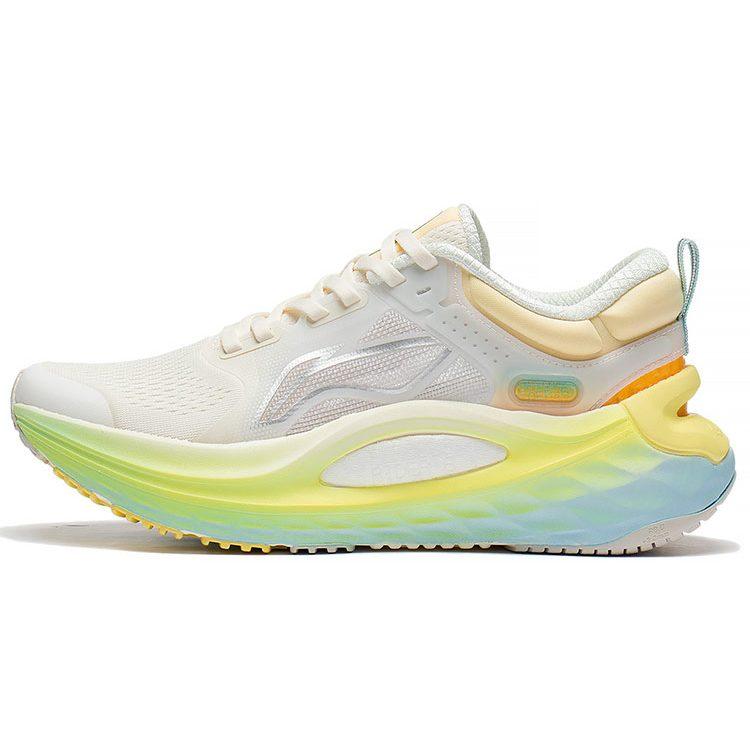 Li Ning Furious Rider 6.0 Support Low top Running Shoes Women's White Yellow ARZS002-14