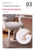 Height-Adjustable Kids' Study Chair with Armrests and Swivel Backrest