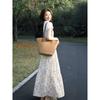 2026 summer two-piece long dress Korean gentle sweet sister small dopamine wear floral skirt suit women