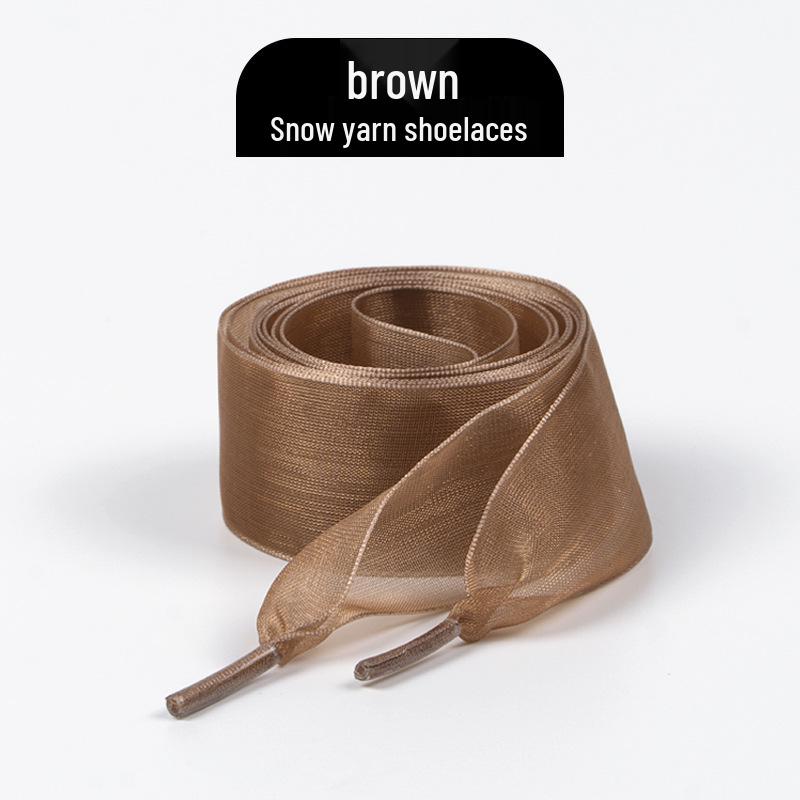 Chiffon-Schnürsenkel: 2,5 cm breit für Samba-, deutsches Trainings- und Rennschuhwerk (Paar)