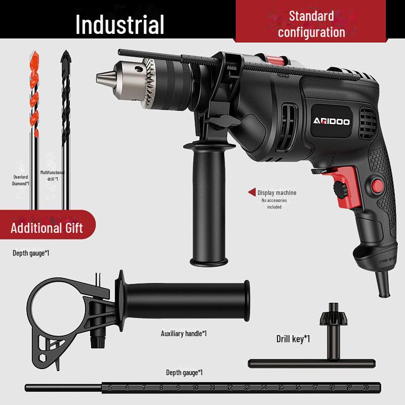 

«Мощная двухфункциональная электрическая дрель и молоток для домашнего использования» Industrial Standard