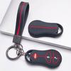 Key Fob Cover for Jeep Cherokee Durango Grand Liberty Dakota Caravan with Keychain Anti-Scratch Surface Shockproof Structure Soft Grip Texture
