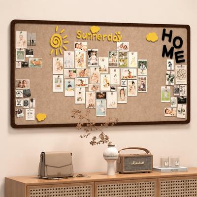 Multifunctional Felt Display Board No-drill Design Photo Display Board  Message Board for Photo Toy Storage, Wall Decoration