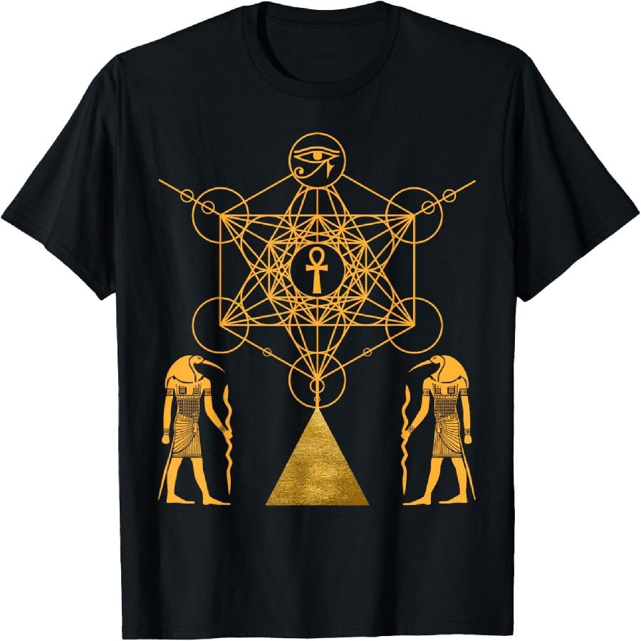 Sacred Geometry Science Egyptian God Thoth T-Shirt XXXXXL чёрный