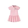 European and American Girls' Unicorn Dress Summer Kidsren's Short-Sleeved Lapel Polo Dress Baby Girl Pure Cotton Dress
