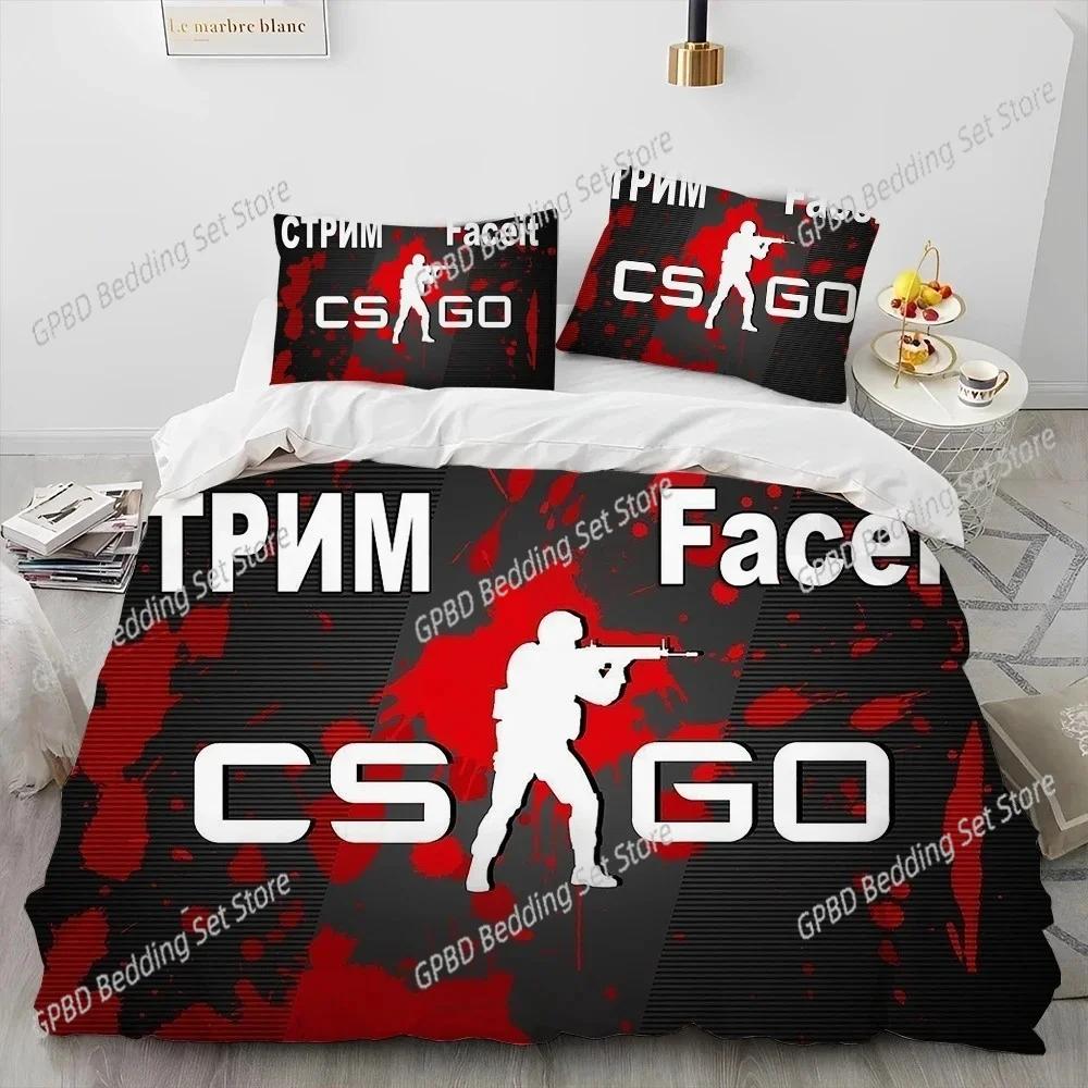 Comforter Cs Go Game Gamer Counter Strike Bedding Set Bedroom Soft Modern S Comefortable And