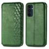 For Samsung Galaxy S24 FE PU Leather Case Rhombus Imprint Wallet Stand Phone Cover