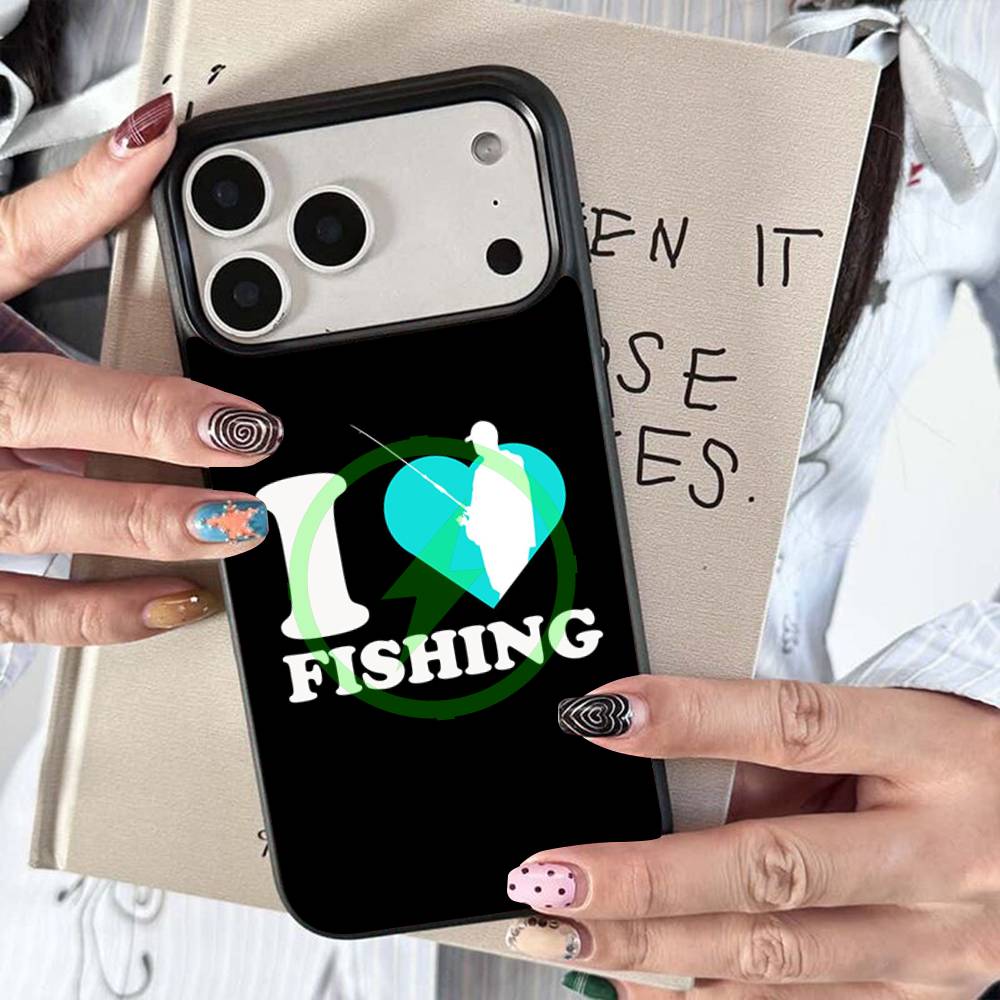 Fishing Heartbeat Magnetic For Magsafe Wireless Charge Phone Case For iPhone 17 Air 16 15 Plus 14 13 12 11 Pro Max
