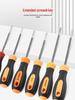 Compact Phillips Flat Head Screwdriver - Hardened, Industrial Grade, Magnetic Chrome-Molybdenum Steel