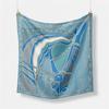 53cm Fashion Horse Square Scarf Women  Design Luxury Silk Scarf Bandana Headband Brand Hijab Neckerchief For Ladies
