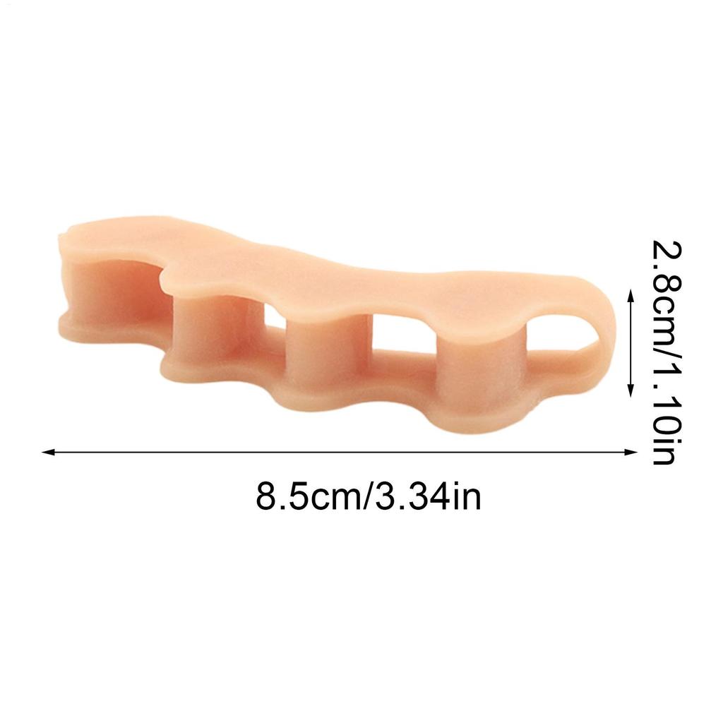 1 Pair 5 Hole Correct Toes Spacers Foot Corrector Big Toe Separators Reusable All Shoe Divider for Women Men Elderly Gym Yoga
