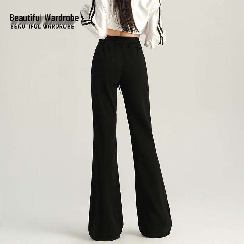 Women's High-Waisted Straight-Leg Casual Trousers