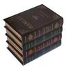 Buch Schmuckstück Vintage-Stil Texturiert Überzogen Goldfarben Aufbewahrungsfunktion Dichteplatte Dekorative Buchdekoration für