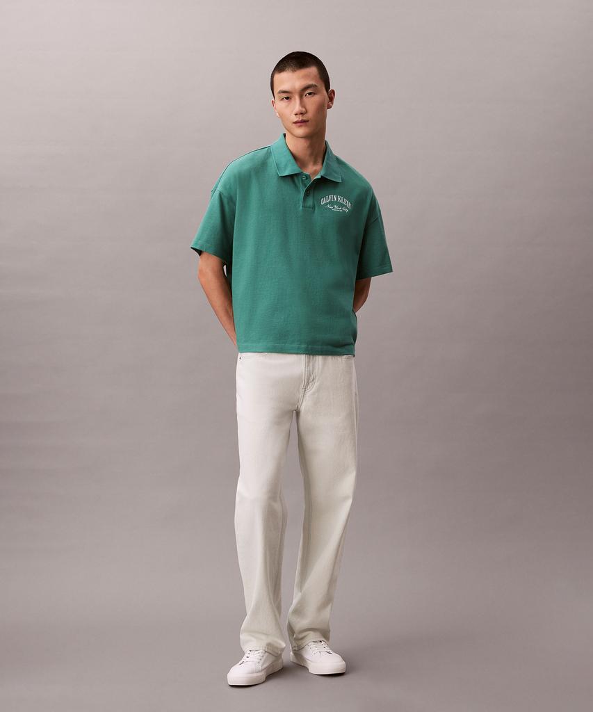 Kaelbinkeullainjin Premium Heavy Jersey Boxy Polo Short Sleeve T-Shirt 4Rf211G Vfl